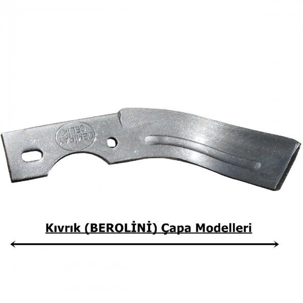 Bertolini 215 Federli Süper Çelik Çapa Bıçağı 24 Adet - 4