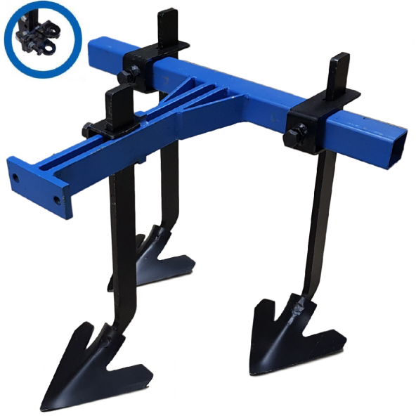 Çapa Makinası Kaz Ayağı Kurt Ağız Bağlantılı 3 lü - Resim 2