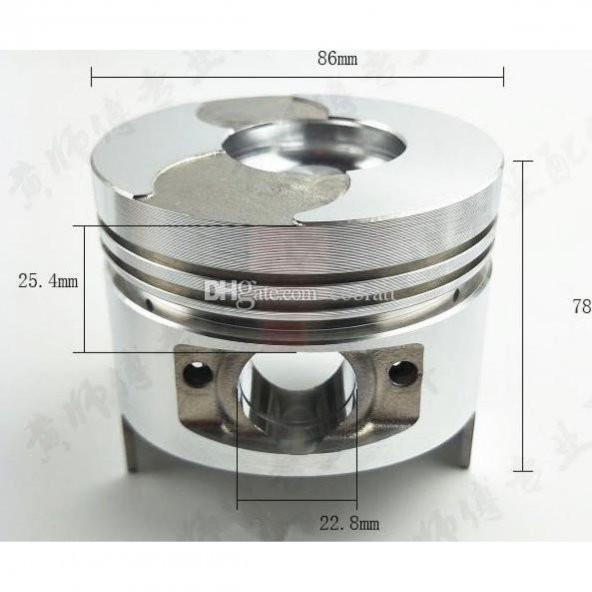 Dizel Motor Piston seti 10 Hp 86 mm - Resim 3
