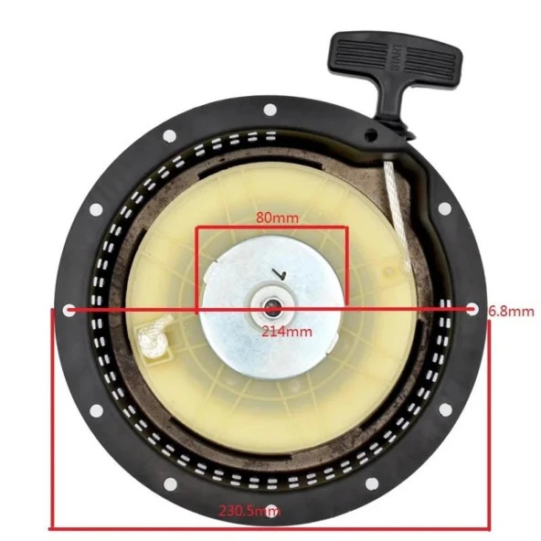 Dizel Motor Starter Kapak Komple 186F/186FA 10-12 Hp - Resim 2