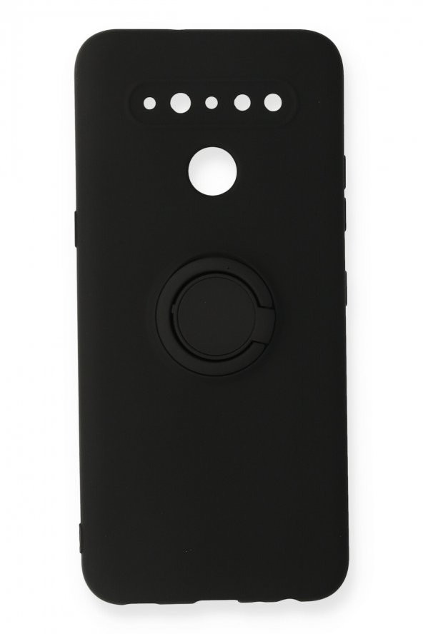 LG K41S Kılıf Viktor Yüzüklü Şık Tasarım Mat Silikon Kılıf