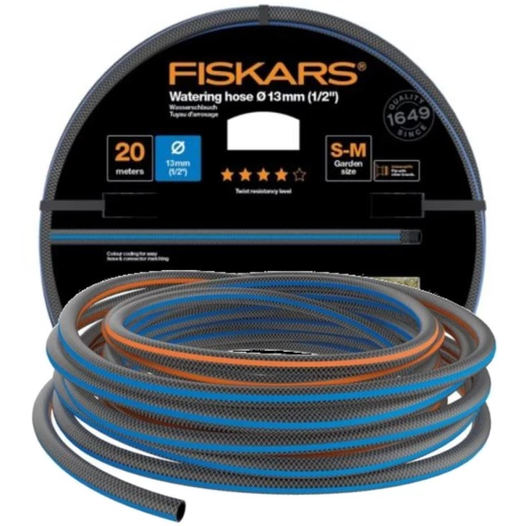 Fiskars 1027104 Sulama Hortumu 13 mm (1/2") 20 mt Q4