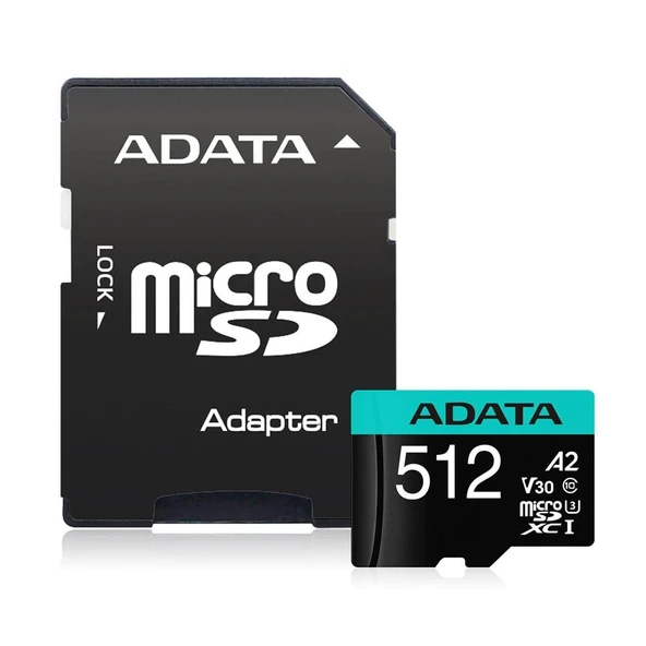 ADATA Premier Pro 512GB 100/85 MB/s UHS-I U3 Class10 V30S Adaptörlü MicroSDXC Hafiza Karti - 4