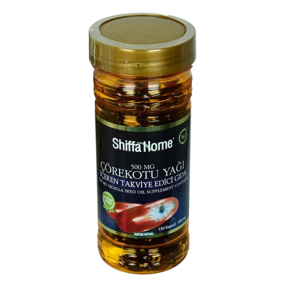 Shiffa Home Çörekotu Yağı Softgel Soğuk Sıkım 500Mg x 150Kapsülü
