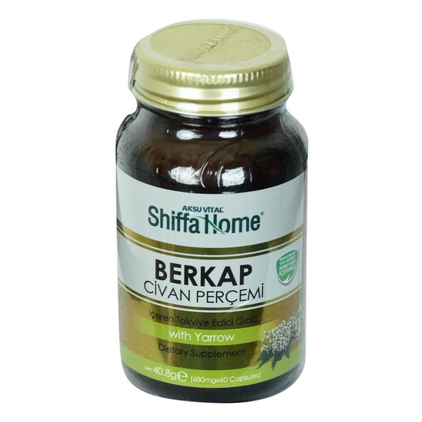 Shiffa Home Berkap Civan Perçemi Kapsülü Yarrow 680 Mg x 60Ad