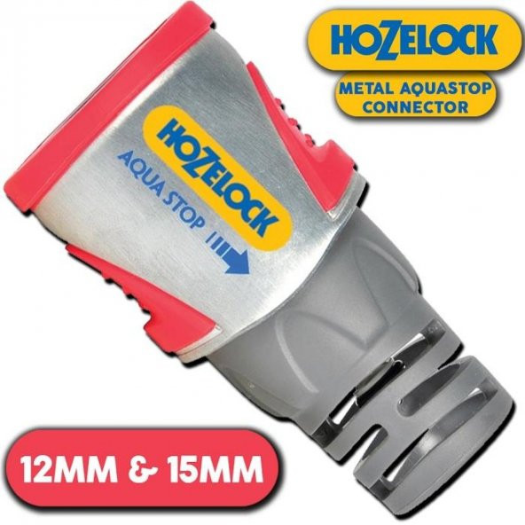 Hozelock 2035H Metal Hortum Bağlantısı Stoplu 1/2"