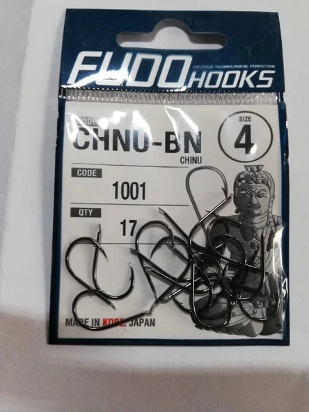 Fudo 1001 Chinu Black Nikel İğne No:1/0 - 3
