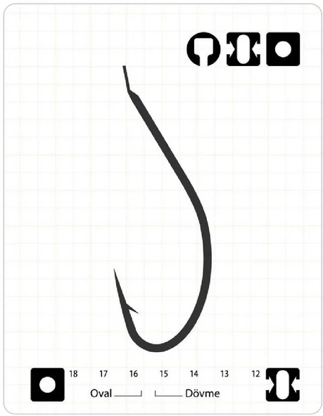 Fudo 1401 Akita Kitsune Black Nikel İğne No:8 - Resim 3