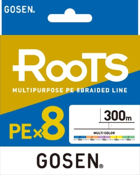 Gosen X8 Roots Pe 1.5 0,216Mm 8 Kat İp Misina 300Mt Multicolor - Resim 3