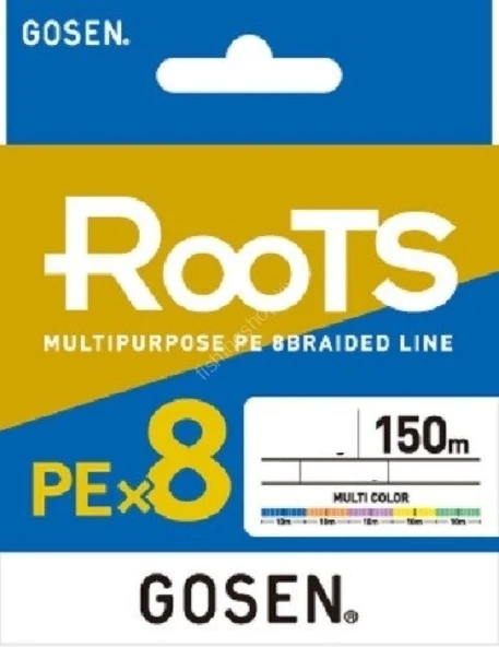 Gosen X8 Roots Pe 1.0 0,171Mm 8 Kat İp Misina 150Mt Multicolor - Resim 3