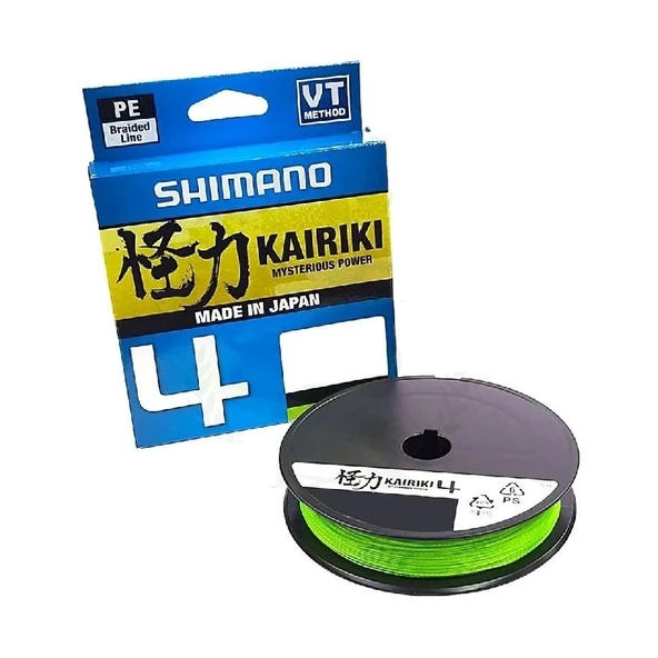 Shimano Kairiki 4 Mantis Green (Yeşil) 0,28 150Mt 4Kat İp Misina - Resim 2