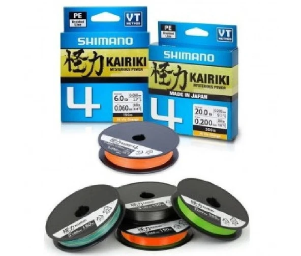 Shimano Kairiki 4 Steel Gray (Gri) 0,19 150Mt 4Kat İp Misina