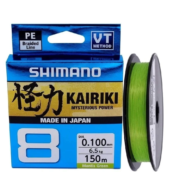 Shimano Kairiki 8 Mantisgreen Yeşil 0,20Mm 150 Mt İp Misina ürün görseli