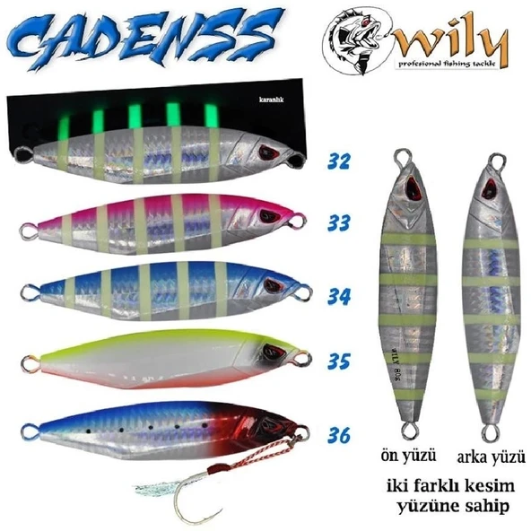 Jig Wily Cadenss Jig 40 Gr 70 Mm Renk:33 ürün görseli