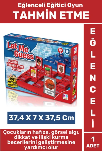 Premium Eğlenceli Eğitici Hafıza Görsel Algı Dikkat İlişki Kurma Beceri Gelişimi Çocuk Tahmin Oyunu ürün görseli