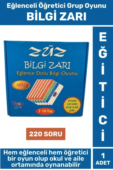 Eğitici Görsel Algı Hafıza Dikkat Okul Aile Arkadaş Grup Kişisel Gelişim Eğlenceli Oyun BİLGİ ZARI