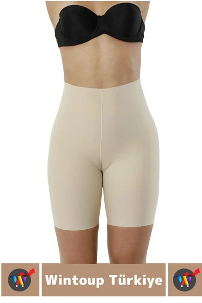 Özel Üretim İz İç Göstermez Kaymaz Sıkılaştırıcı Şekillendirici LAZER KESİM Paçalı Korse - 5