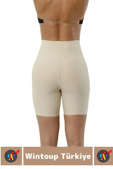 Özel Üretim İz İç Göstermez Kaymaz Sıkılaştırıcı Şekillendirici LAZER KESİM Paçalı Korse - 4