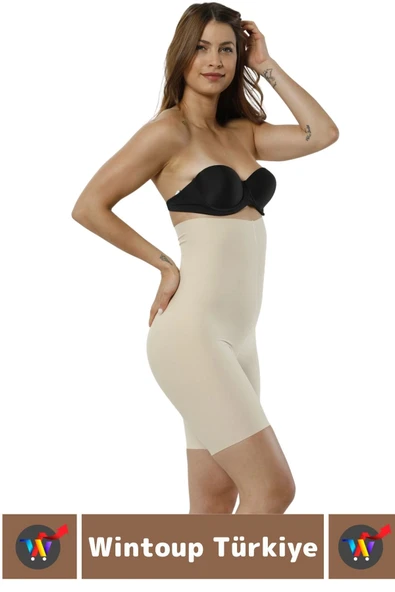 Özel Üretim İz İç Göstermez Kaymaz Sıkılaştırıcı Şekillendirici LAZER KESİM Yüksek Bel Paçalı Korse - 2