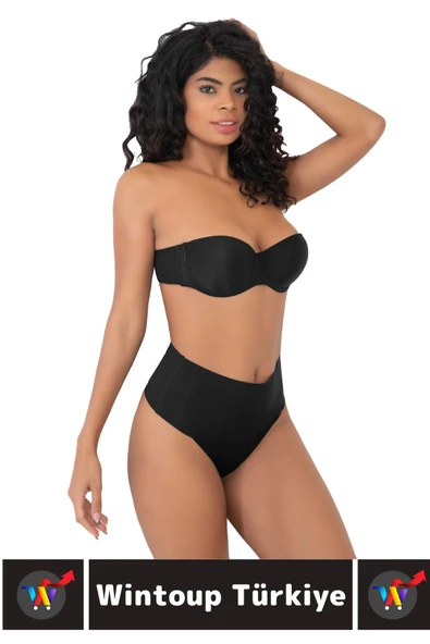 İz İç Göstermez Kaymaz Sıkılaştırıcı Toparlayıcı Vücut Şekillendirici LAZER KESİM Külot korse - 2