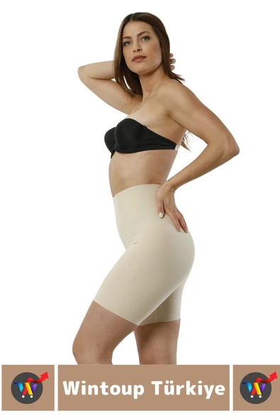 Özel Üretim İz İç Göstermez Kaymaz Sıkılaştırıcı Şekillendirici LAZER KESİM Paçalı Korse - 3