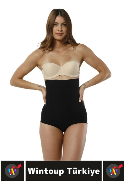 Özel Üretim İz İç Göstermez Kaymaz Sıkılaştırıcı Şekillendirici LAZER KESİM Yüksek Bel Slip Korse - Resim 3