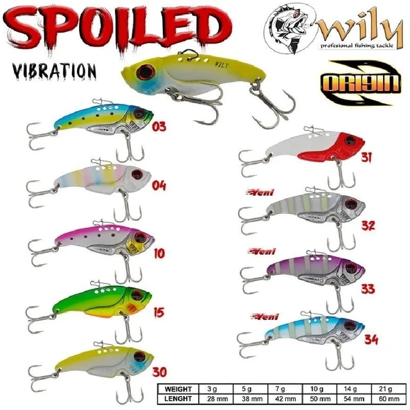 Jig Yemi Wily Spoiled Baby Vibrasyon 4,2Cm 7Gr Renk:30 ürün görseli