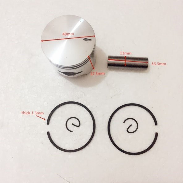 Palmera İlaçlama PA076 / PA086 Silindir Piston Seti 40 mm - 3