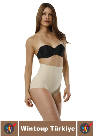 Özel Üretim İz İç Göstermez Kaymaz Sıkılaştırıcı Şekillendirici LAZER KESİM Slip Korse - Resim 2