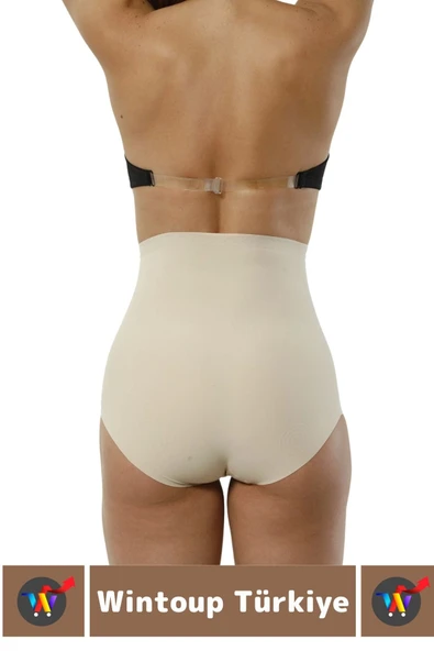 Özel Üretim İz İç Göstermez Kaymaz Sıkılaştırıcı Şekillendirici LAZER KESİM Slip Korse - Resim 4