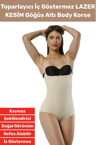 Özel Üretim İz İç Göstermez Kaymaz Sıkılaştırıcı Şekillendirici LAZER KESİM Gögüs Altı Body Korse