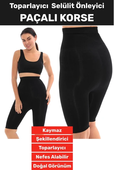 Özel Üretim İz İç Göstermez Kaymaz Sıkılaştırıcı Toparlayıcı Selülit Önlemeye Yardımcı Paçalı Korse