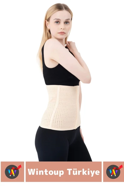 Özel Üretim Vücut Şekillendirici Beden Küçülten Toparlayıcı Doğum Sonrası Balenli Lohusa Korsesi - Resim 3