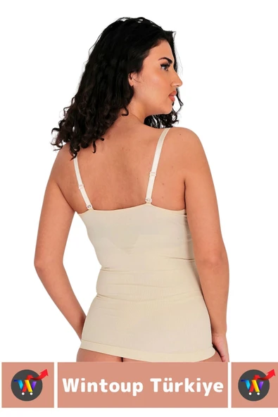 Özel Üretim Vücut Şekillendirici Beden Küçülten Toparlayıcı Gögüs Altı Ağraflı Askılı Bel Korse - Resim 4