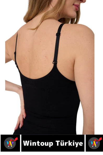 Özel Üretim İz İç Göstermez Kaymaz Sıkılaştırıcı Toparlayıcı Çıtçıtlı String Body Korse - 6