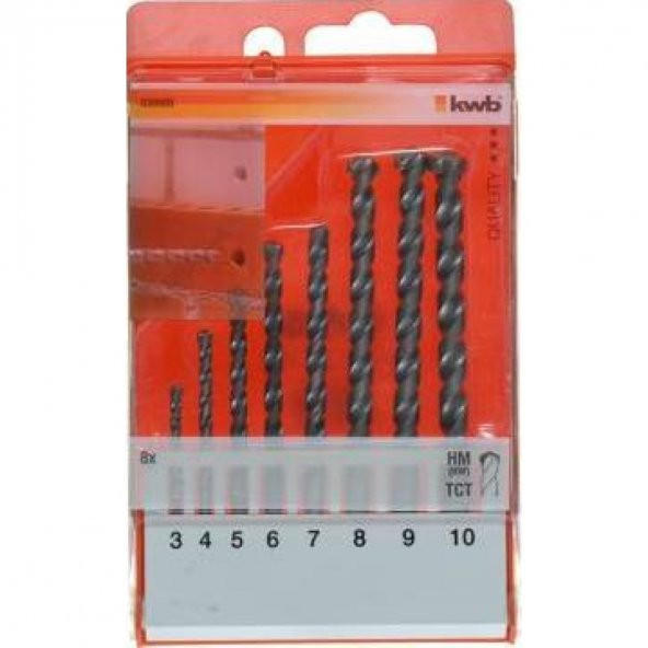 Kwb 038900 Beton Matkap Uç Seti 8 Parça 3-10 mm - 2