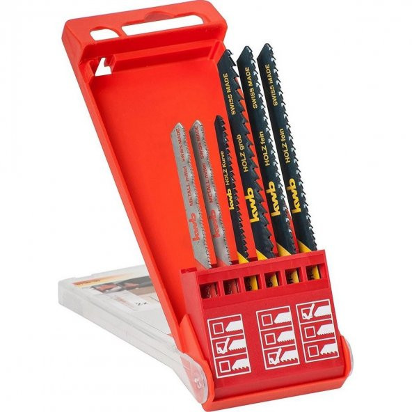 Kwb 615630 Dekupaj Testere Bıçak Seti T Uç 6 Parça - 2