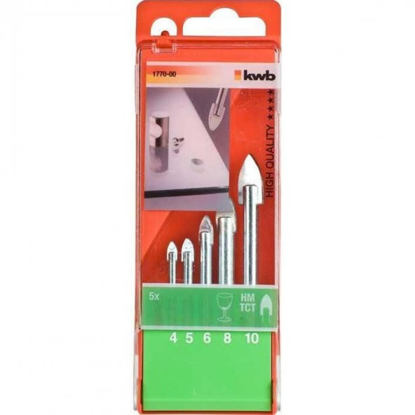 Kwb 177000 Cam Seramik Delme Matkap Ucu 5 Parça - 2