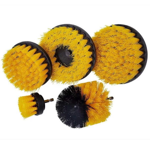 Matkap Uyumlu Temizleme Fırça Seti 5 Adet - 3