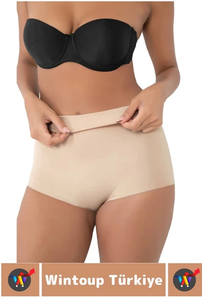 İz İç Göstermez Kaymaz Sıkılaştırıcı Toparlayıcı Vücut Şekillendirici LAZER KESİM Slip Korse - Resim 5