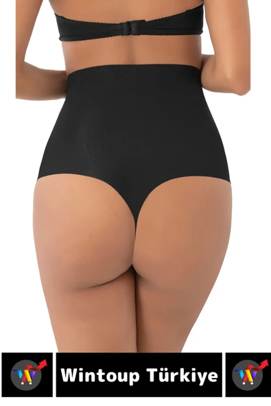 İz İç Göstermez Kaymaz Sıkılaştırıcı Toparlayıcı Vücut Şekillendirici LAZER KESİM String Korse - Resim 4