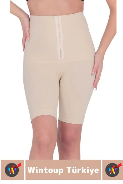 Özel Üretim Vücut Şekillendirici Beden Küçülten Sıkılaştıran Ağraflı Paçalı Toparlayıcı Korse - Resim 2