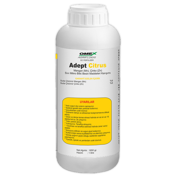 Omex Adept Citrus Mangan-Çinko Mikro Besin Karışımı 1 Lt