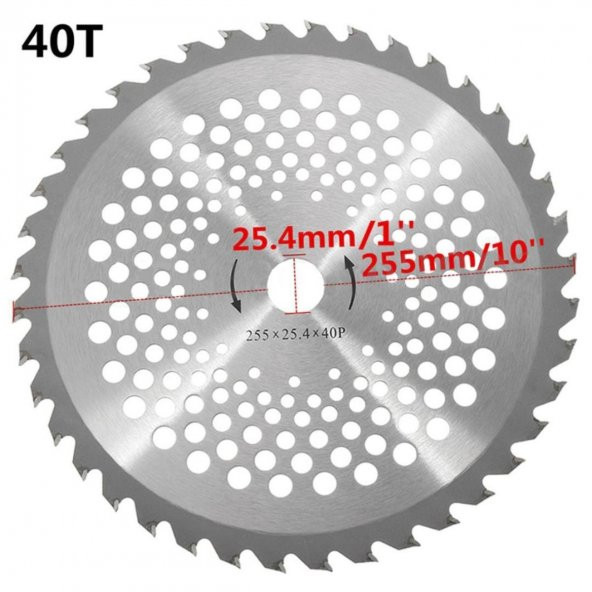 Motorlu Tırpan Universal Daire Testere 25.4X255 mm