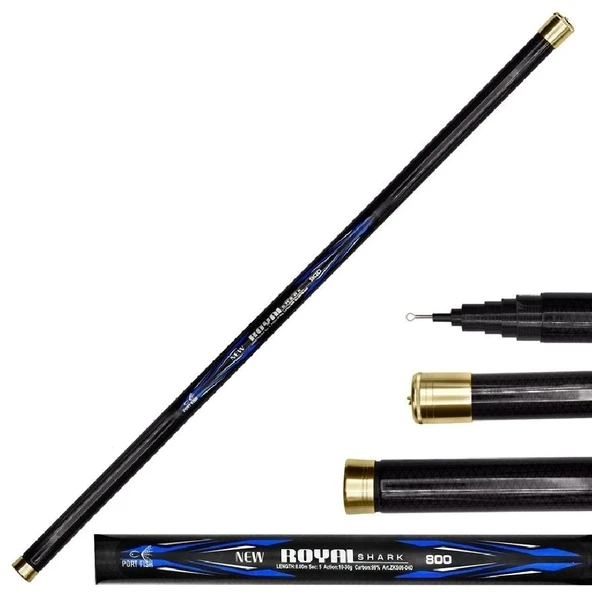 Karbon Göl Kamışı Portfish Royal Shark 6 Metre 10-30Gr - 1