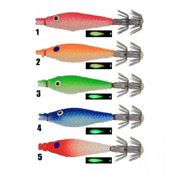 Aquasalty Softwin Squid Jig Kalamar Zokası 65Mm 6Gr Renk:4 ürün görseli