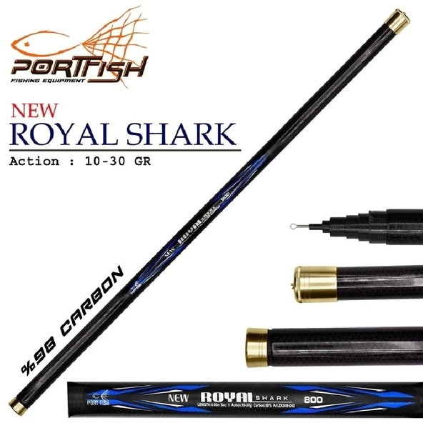 Karbon Göl Kamışı Portfish Royal Shark 6 Metre 10-30Gr - 2