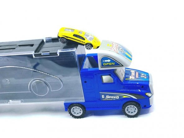 Taşınabilir Die Cast Metal Araçlı Kaydıraklı Tır - 3