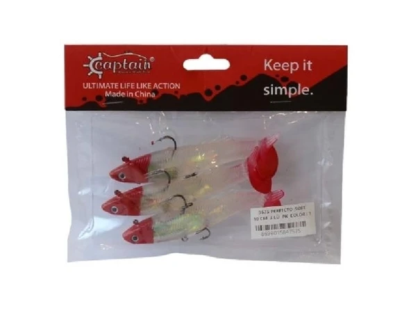 Captaın Perfecto Soft Silikon Yem 10 Cm 3’Lü Pk Renk : 1 ürün görseli