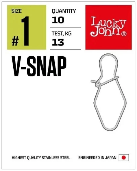 Lucky John Klips 5115 V-Snap No: 2 10’Lu Pk - 2